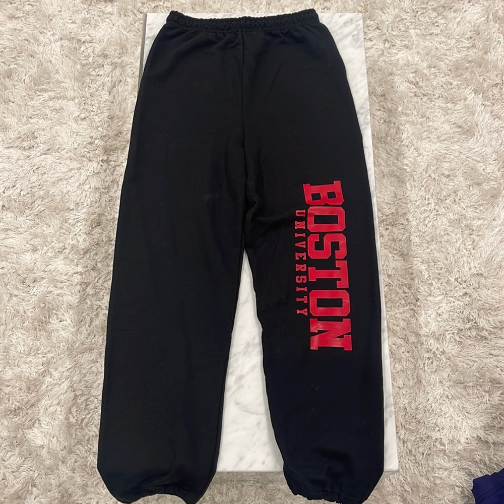 Boston University Black Sweatpants